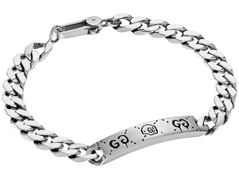 gucci boule silver bracelet|guccighost chain bracelet in silver.